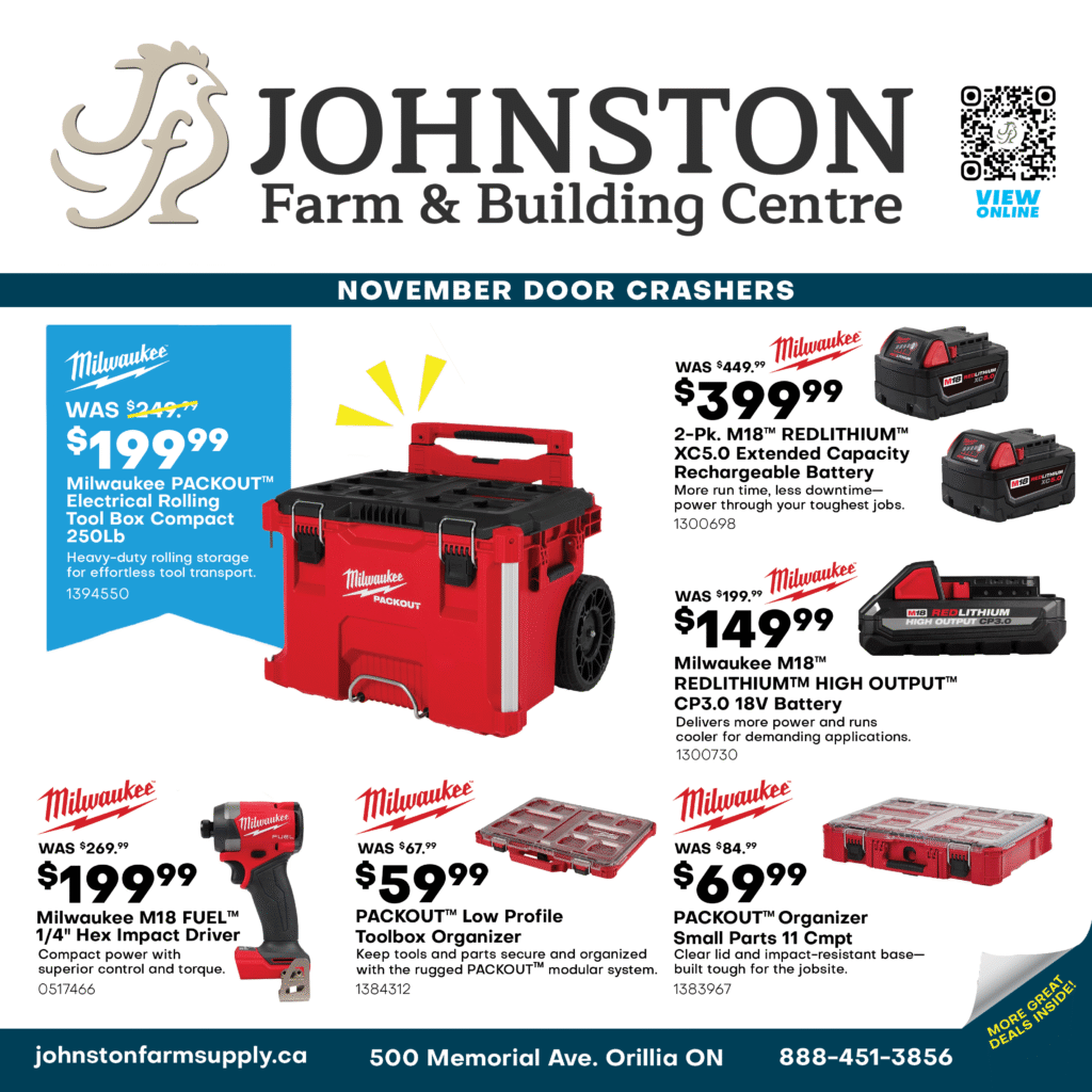 November Door Crashers at Johnston Farm & Building Centre in Orillia